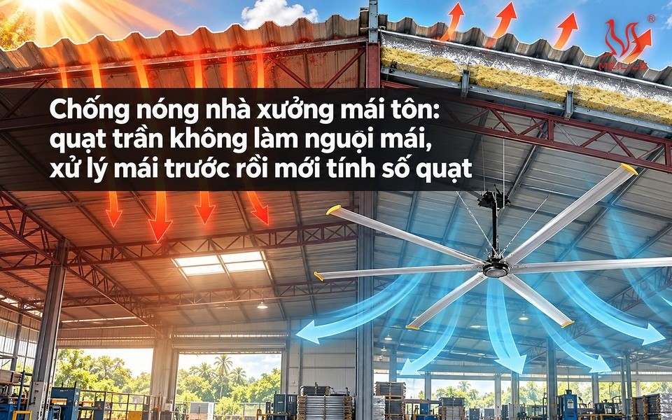 Chống nóng nhà xưởng mái tôn
