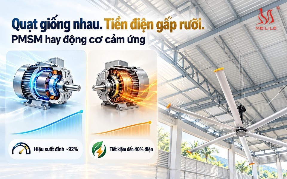 So sánh động cơ PMSM và động cơ cảm ứng