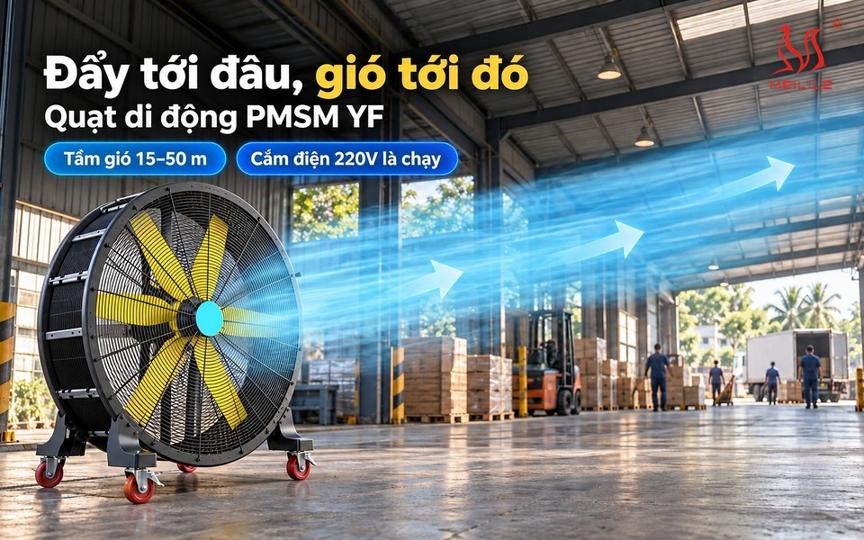 Quạt di động PMSM YF MEILILE
