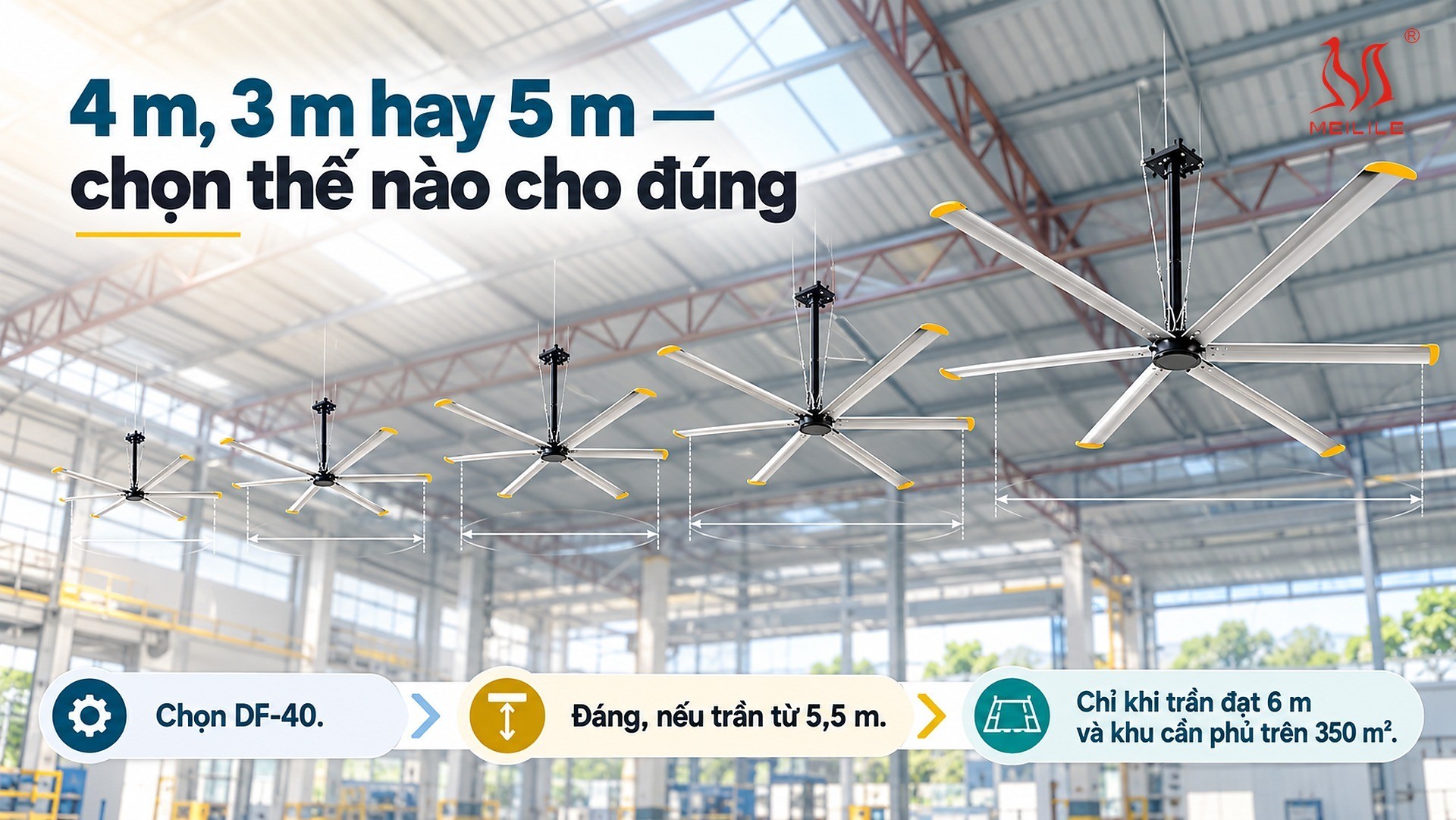 4 m, 3 m hay 5 m — chọn thế nào cho đúng