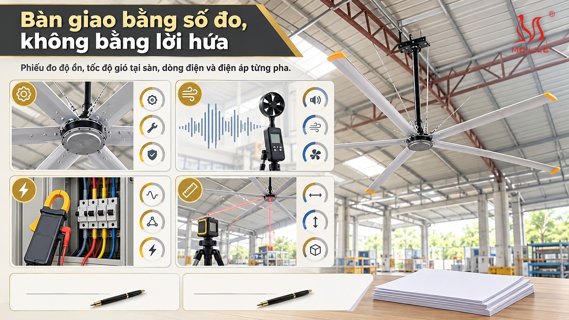 Bàn giao bằng số đo, không bằng lời hứa