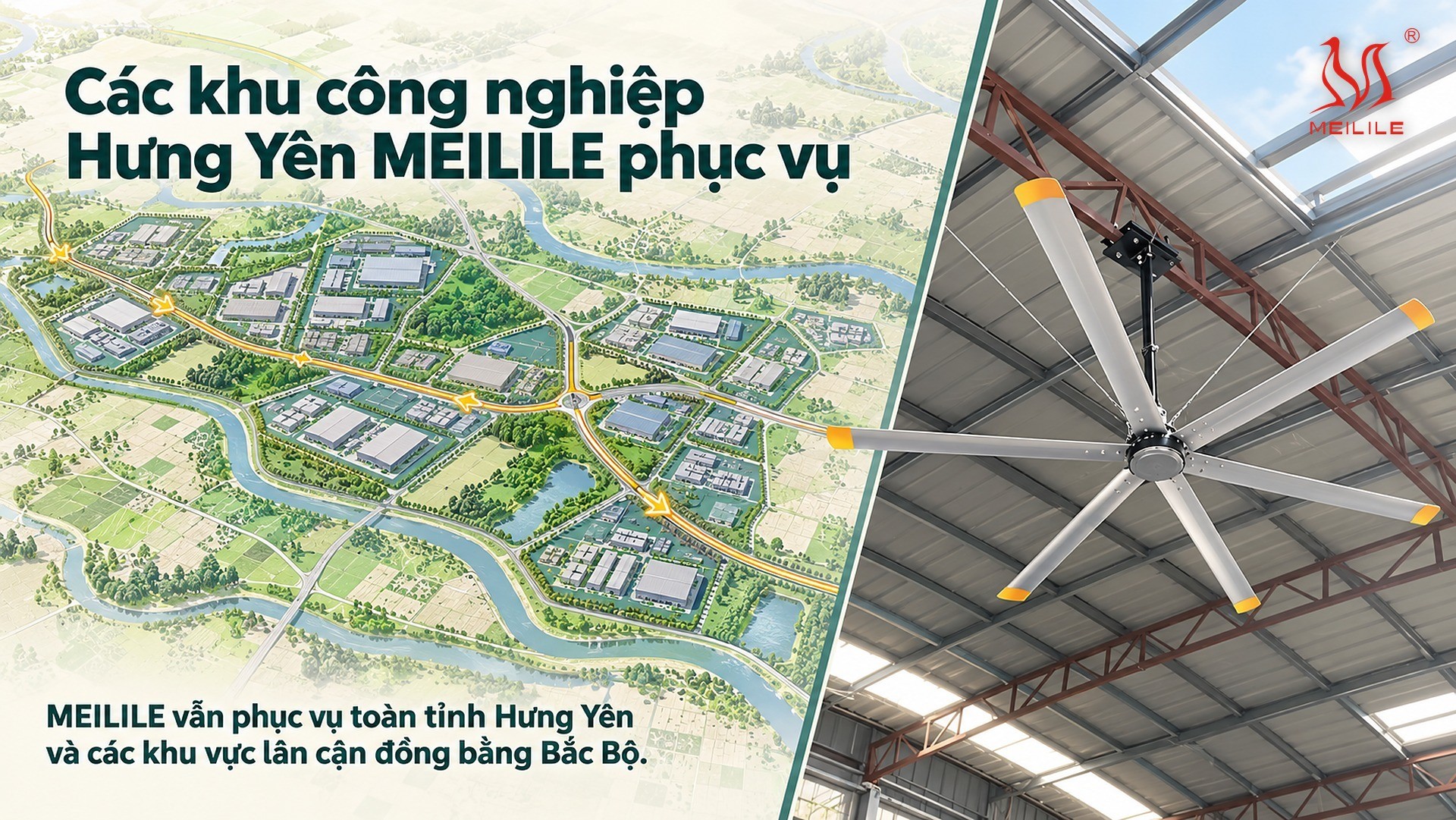 Các khu công nghiệp Hưng Yên MEILILE phục vụ