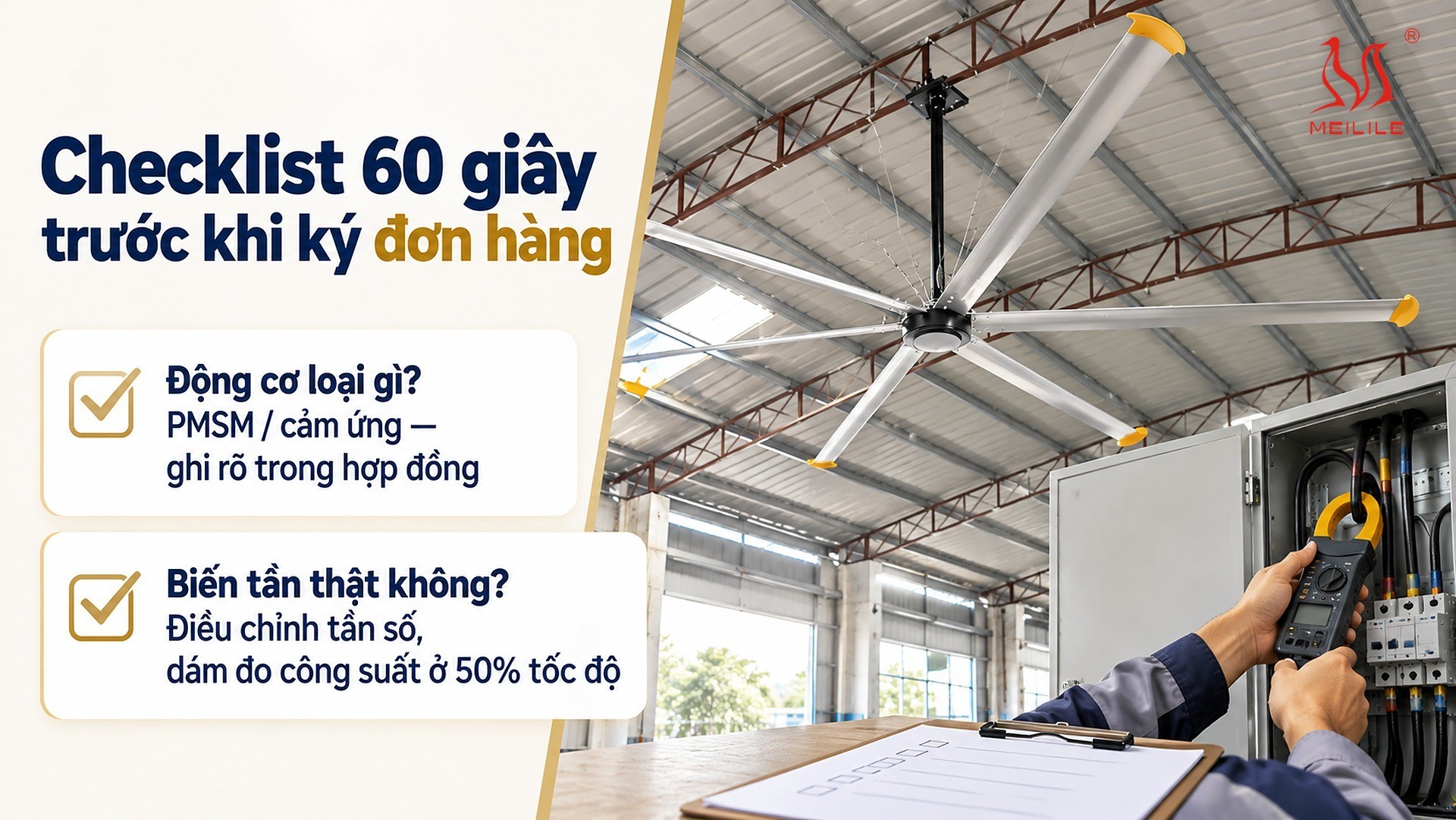 Checklist 60 giây trước khi ký đơn hàng