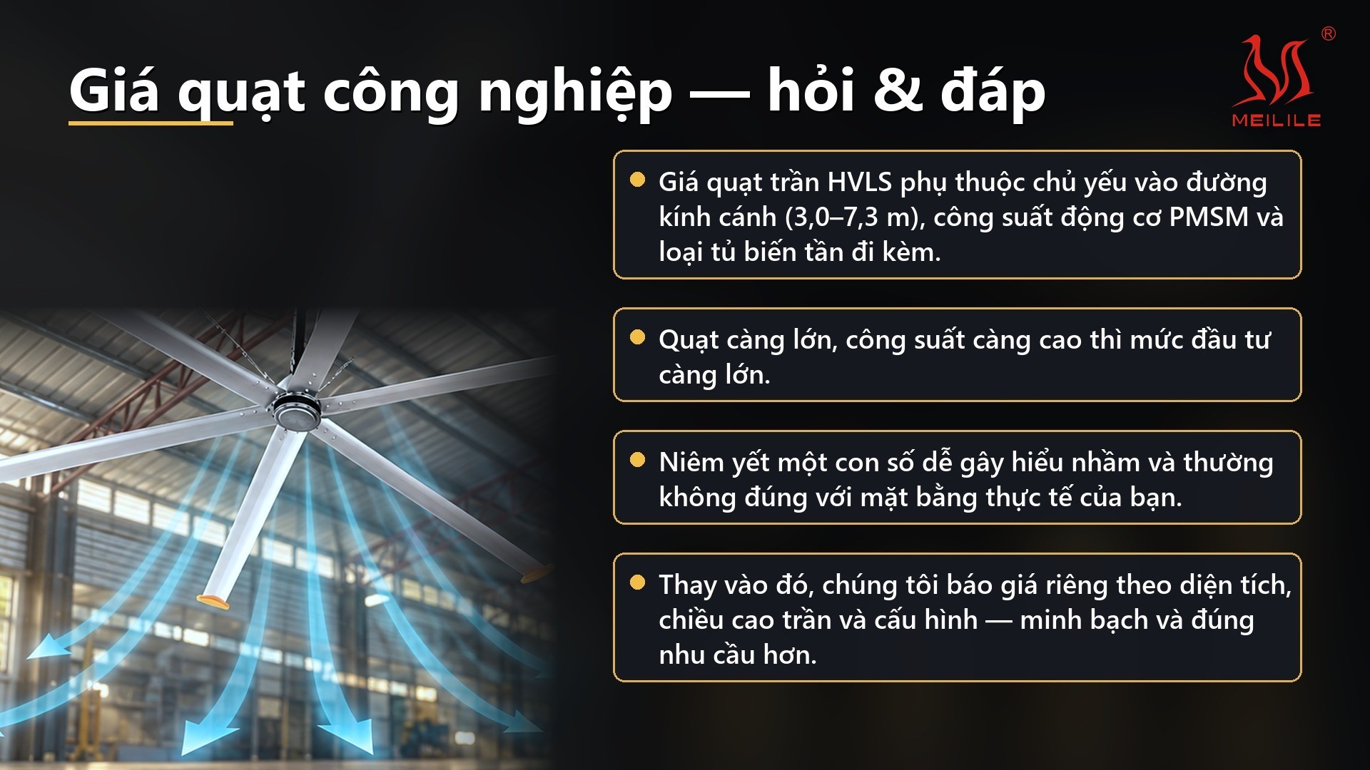 Giá quạt công nghiệp — hỏi & đáp
