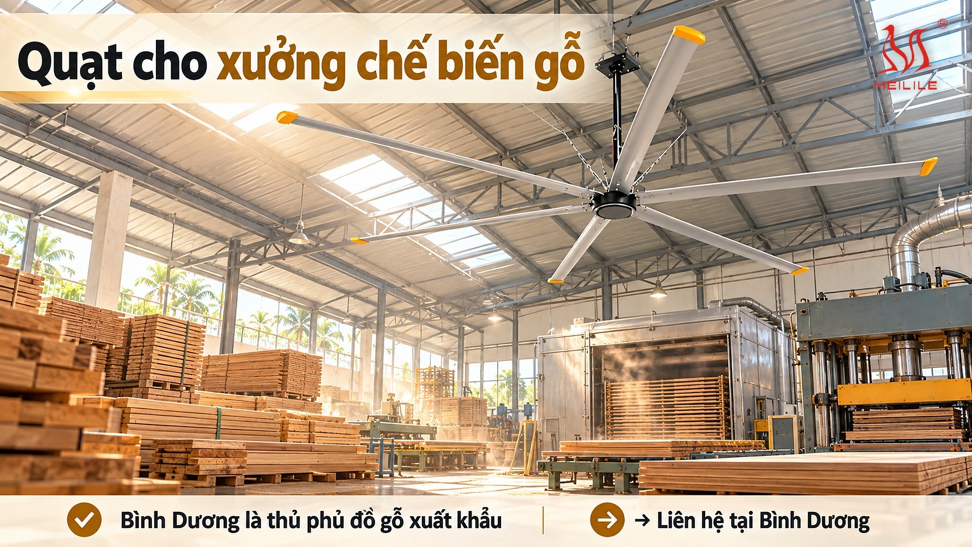Giải pháp làm mát cho ngành mạnh của Bình Dương