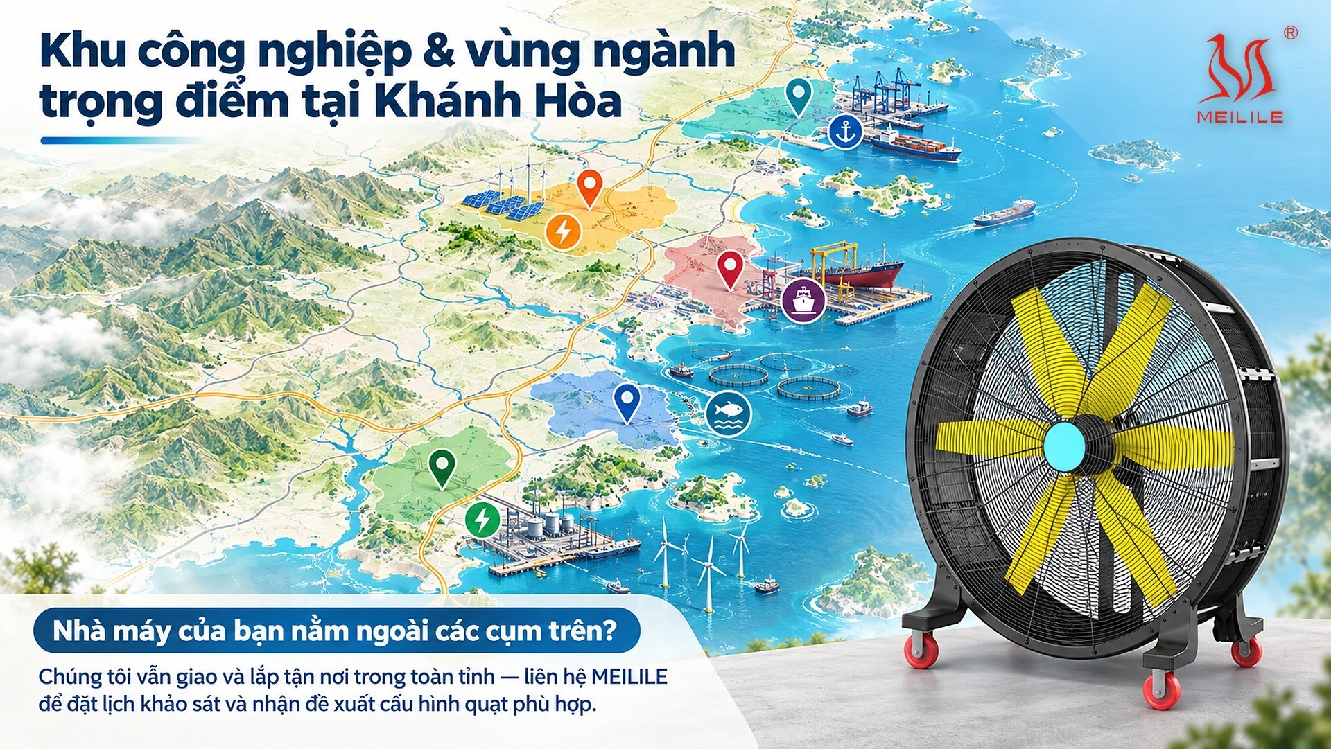 Khu công nghiệp & vùng ngành trọng điểm tại Khánh Hòa
