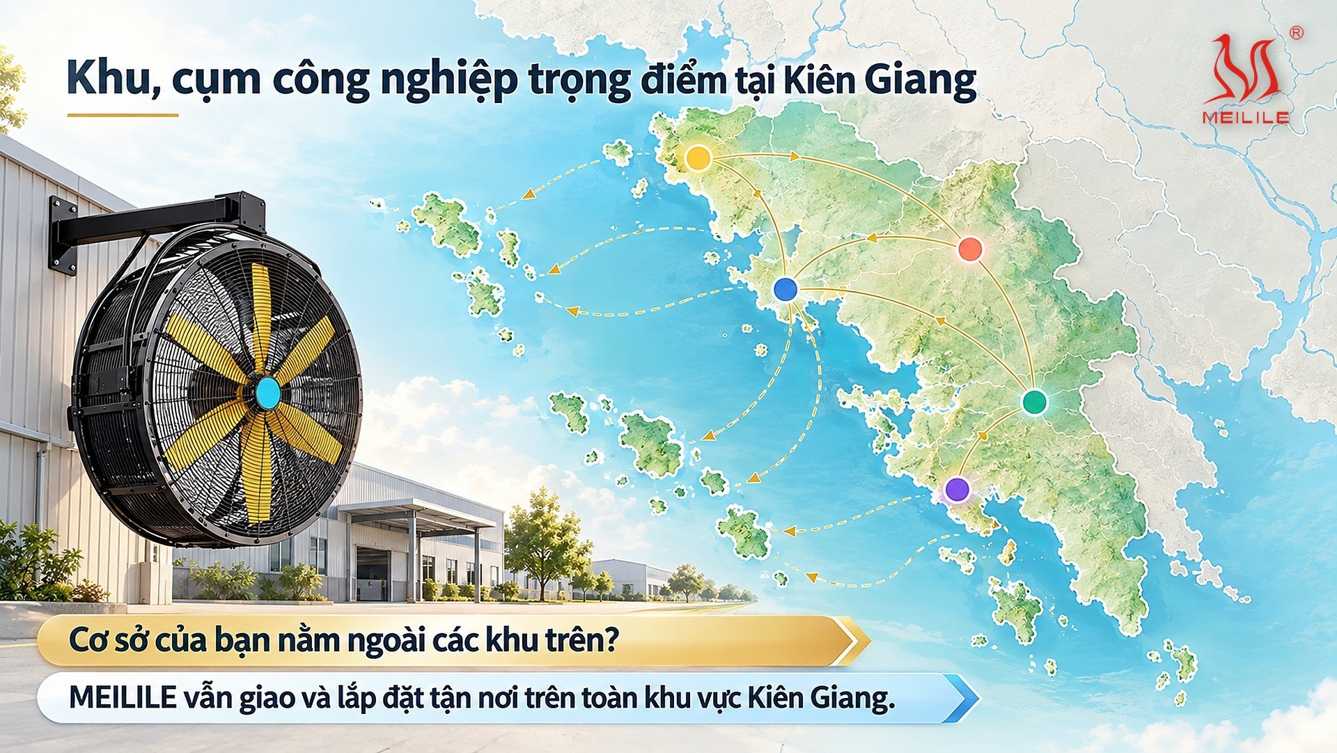 Khu, cụm công nghiệp trọng điểm tại Kiên Giang