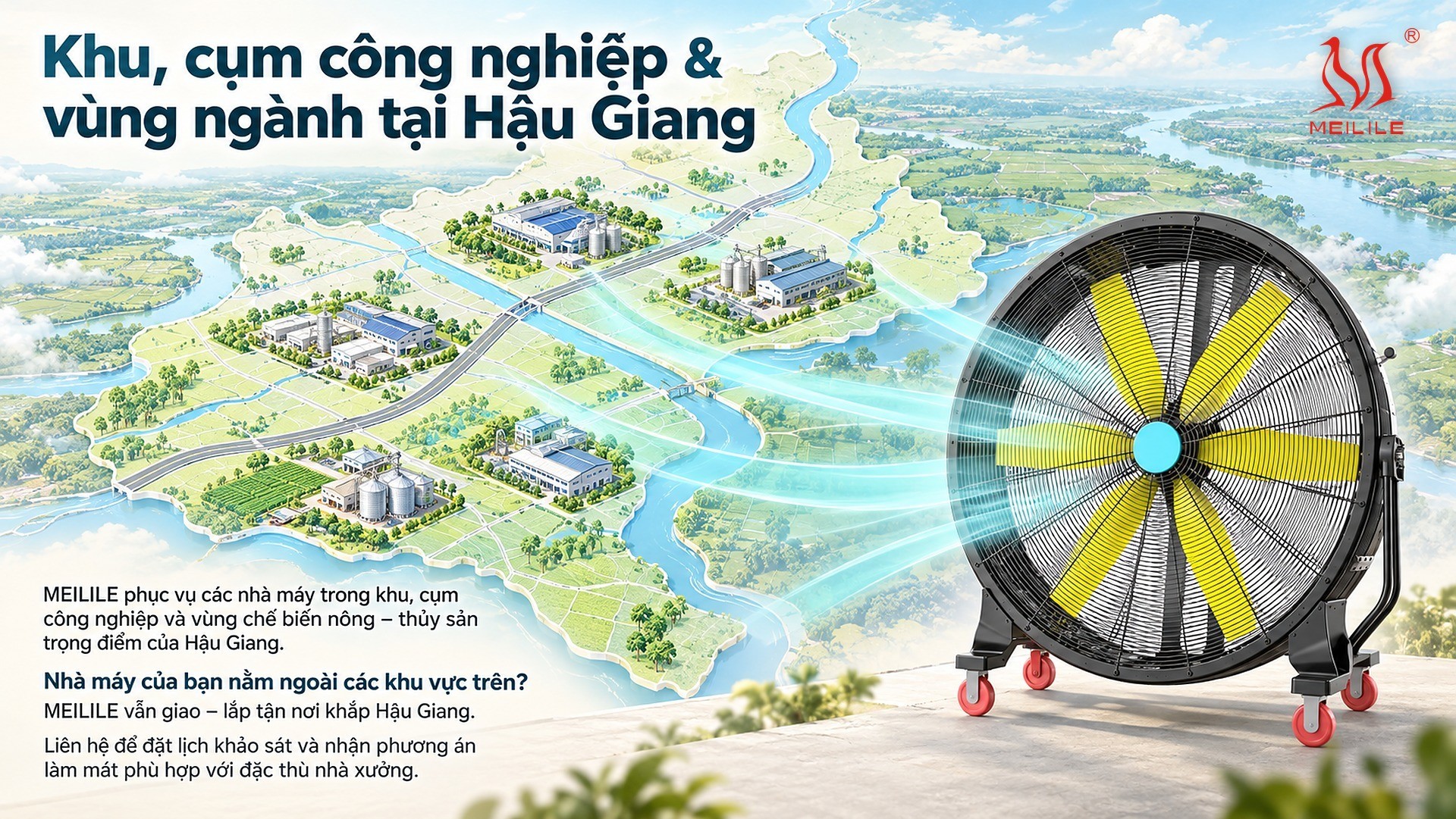 Khu, cụm công nghiệp & vùng ngành tại Hậu Giang