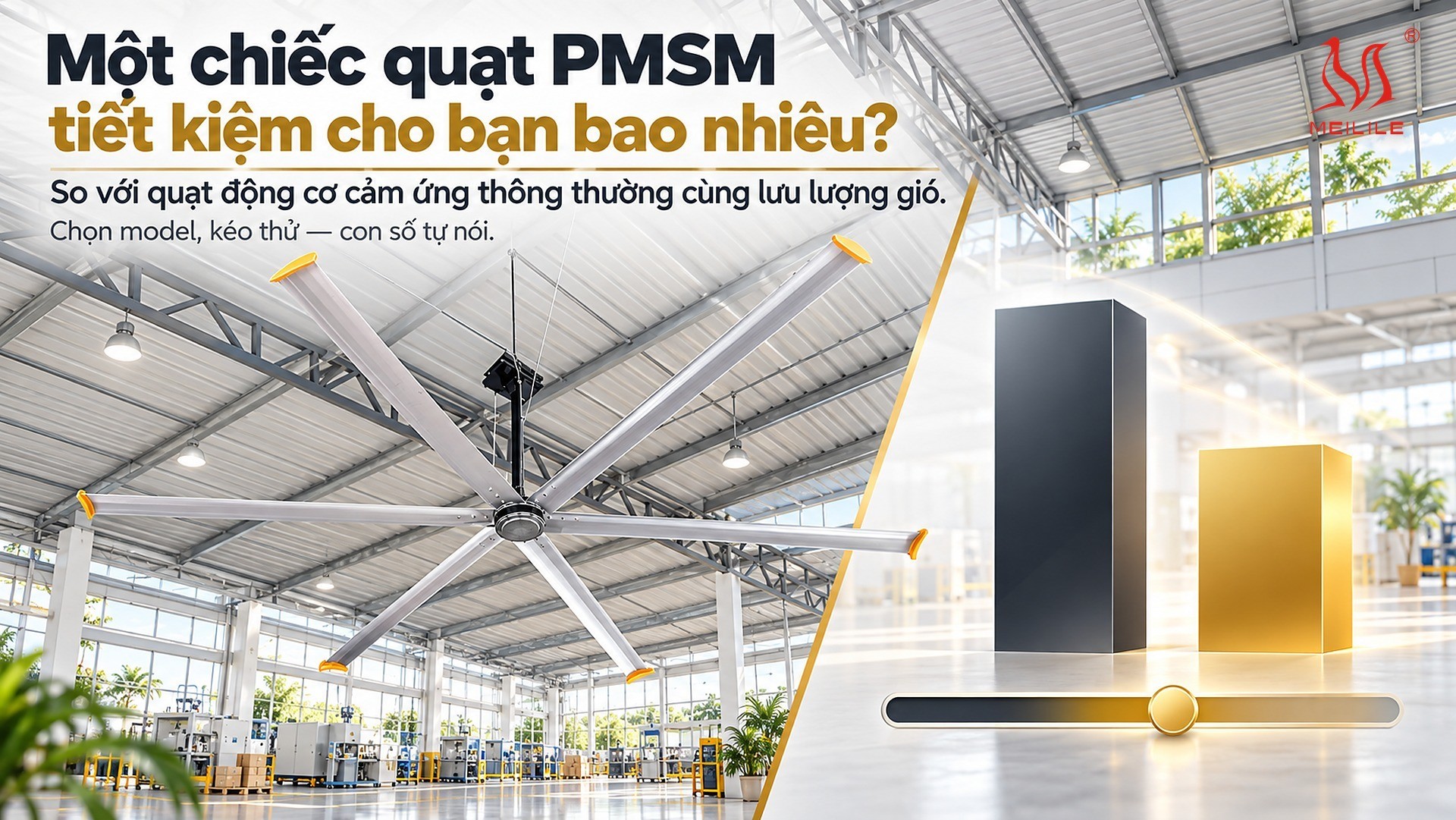 Một chiếc quạt PMSM tiết kiệm cho bạn bao nhiêu?