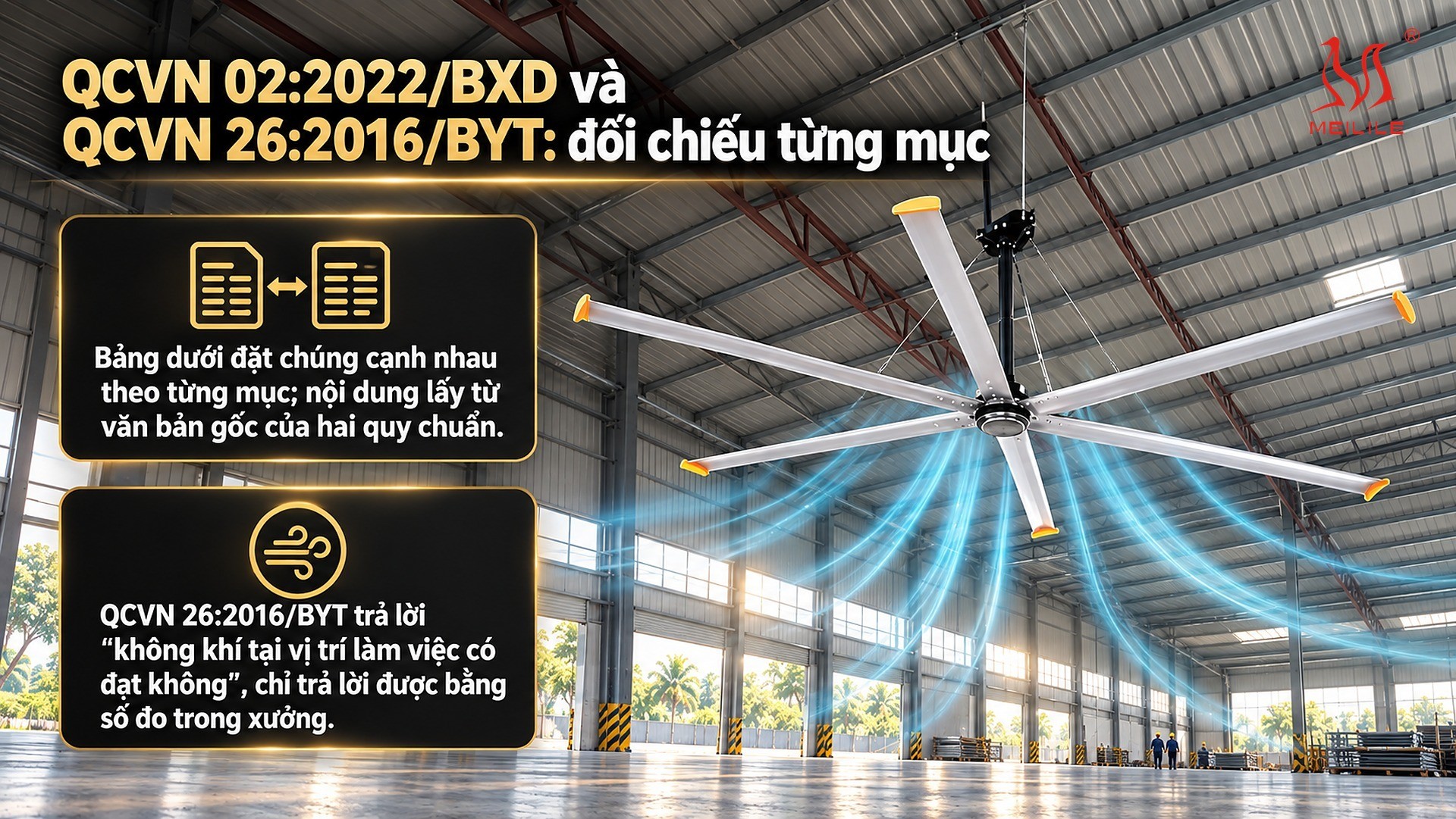 QCVN 02:2022/BXD và QCVN 26:2016/BYT: đối chiếu từng mục
