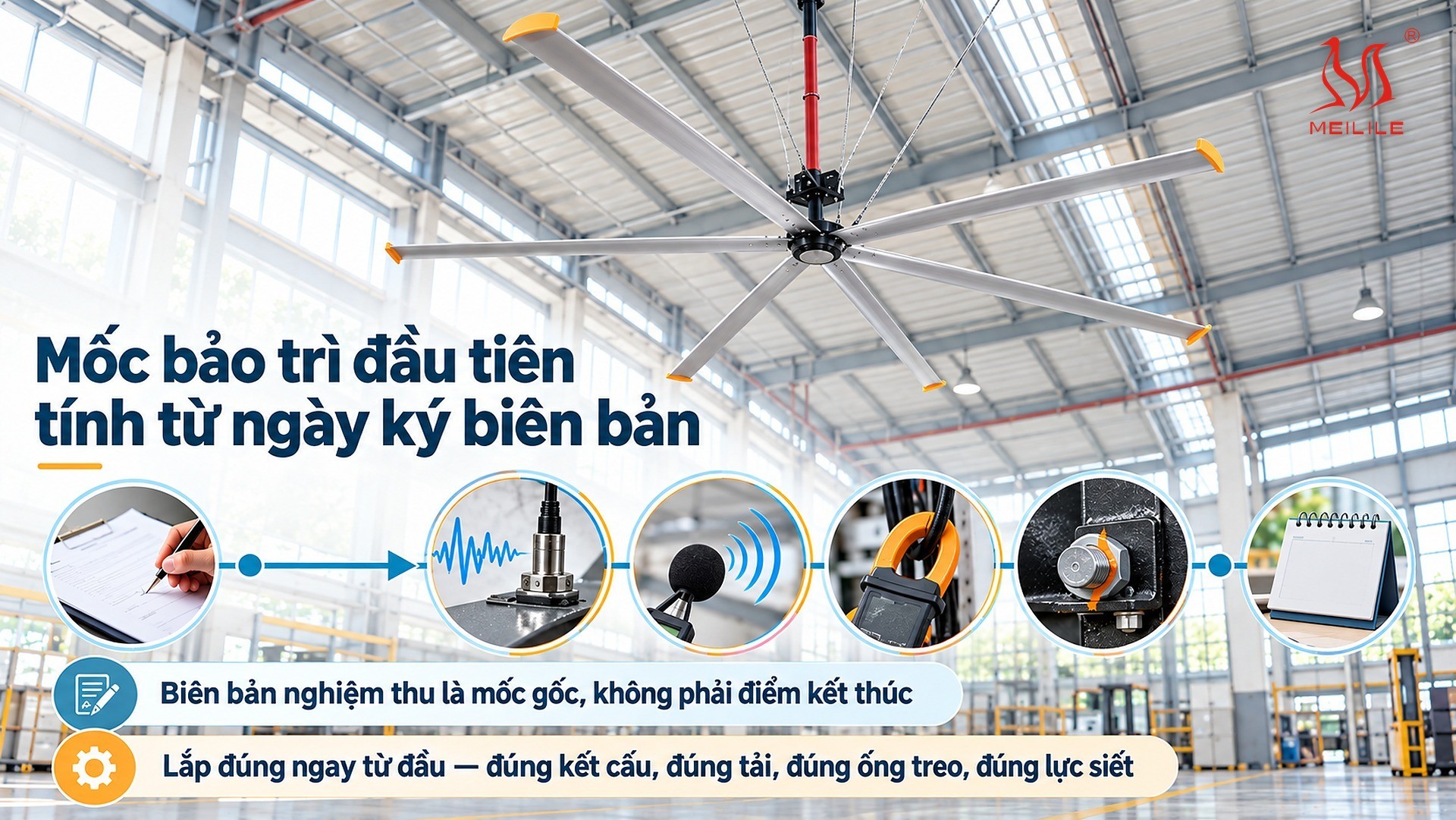 Sau nghiệm thu: mốc bảo trì đầu tiên tính từ ngày ký biên bản