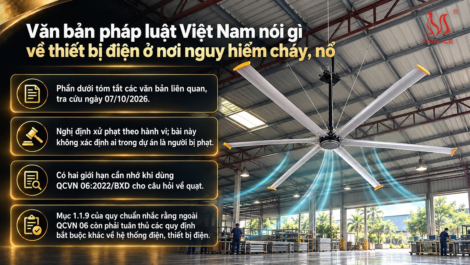 Văn bản pháp luật Việt Nam nói gì về thiết bị điện ở nơi nguy hiểm cháy, nổ
