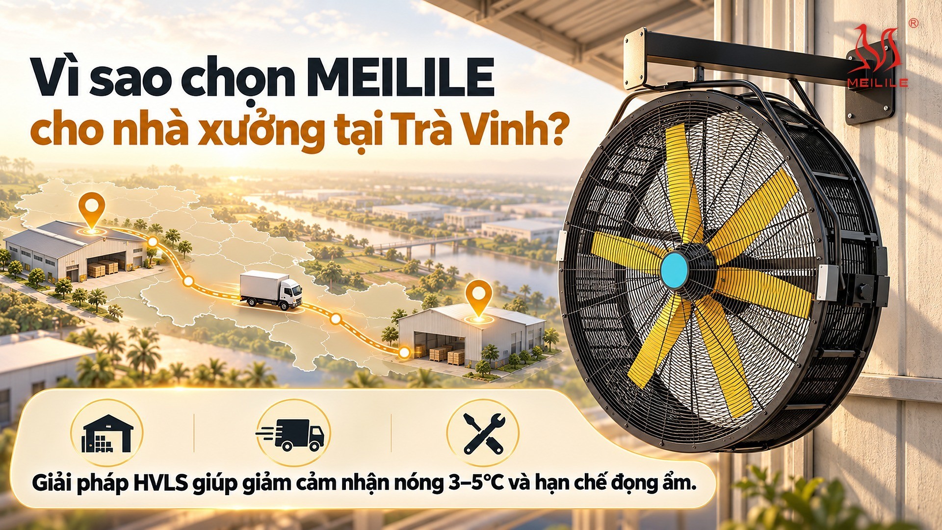 Vì sao chọn MEILILE cho nhà xưởng tại Trà Vinh?