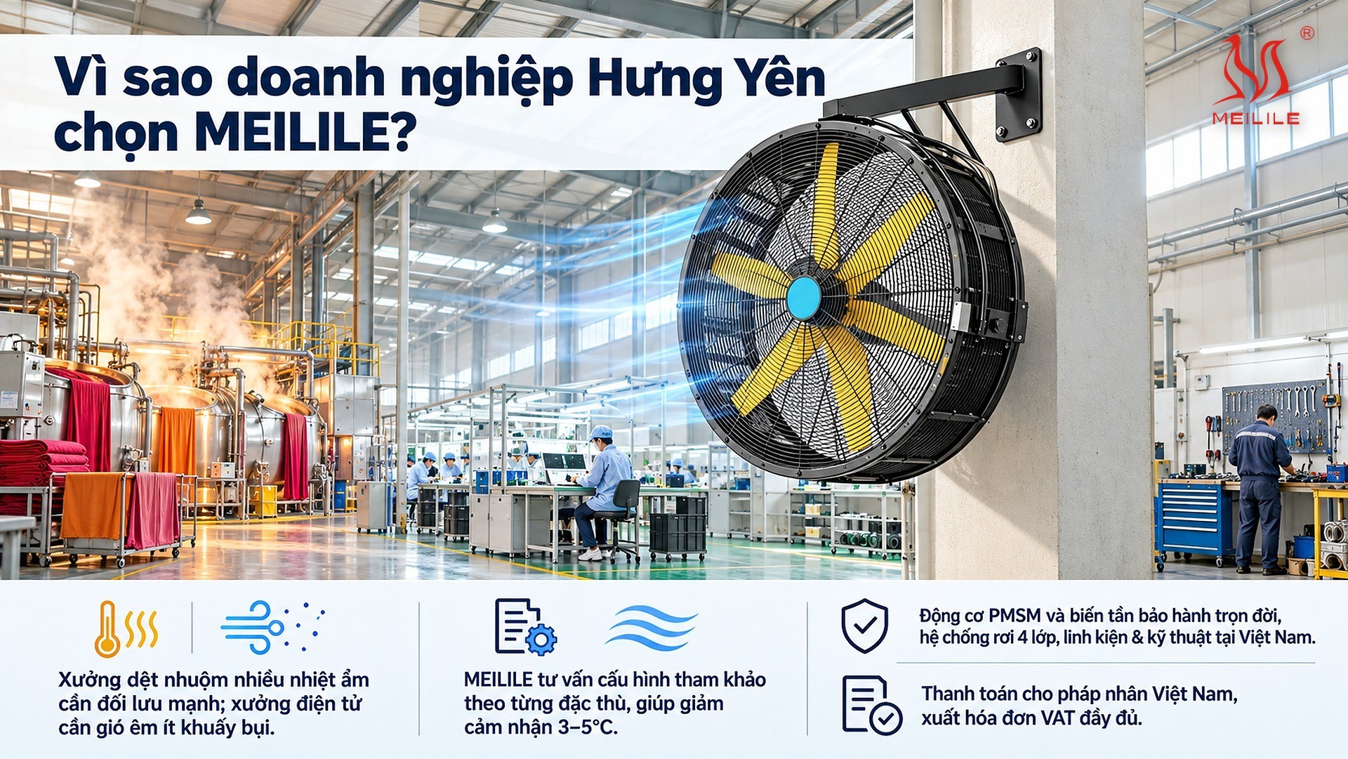Vì sao doanh nghiệp Hưng Yên chọn MEILILE?