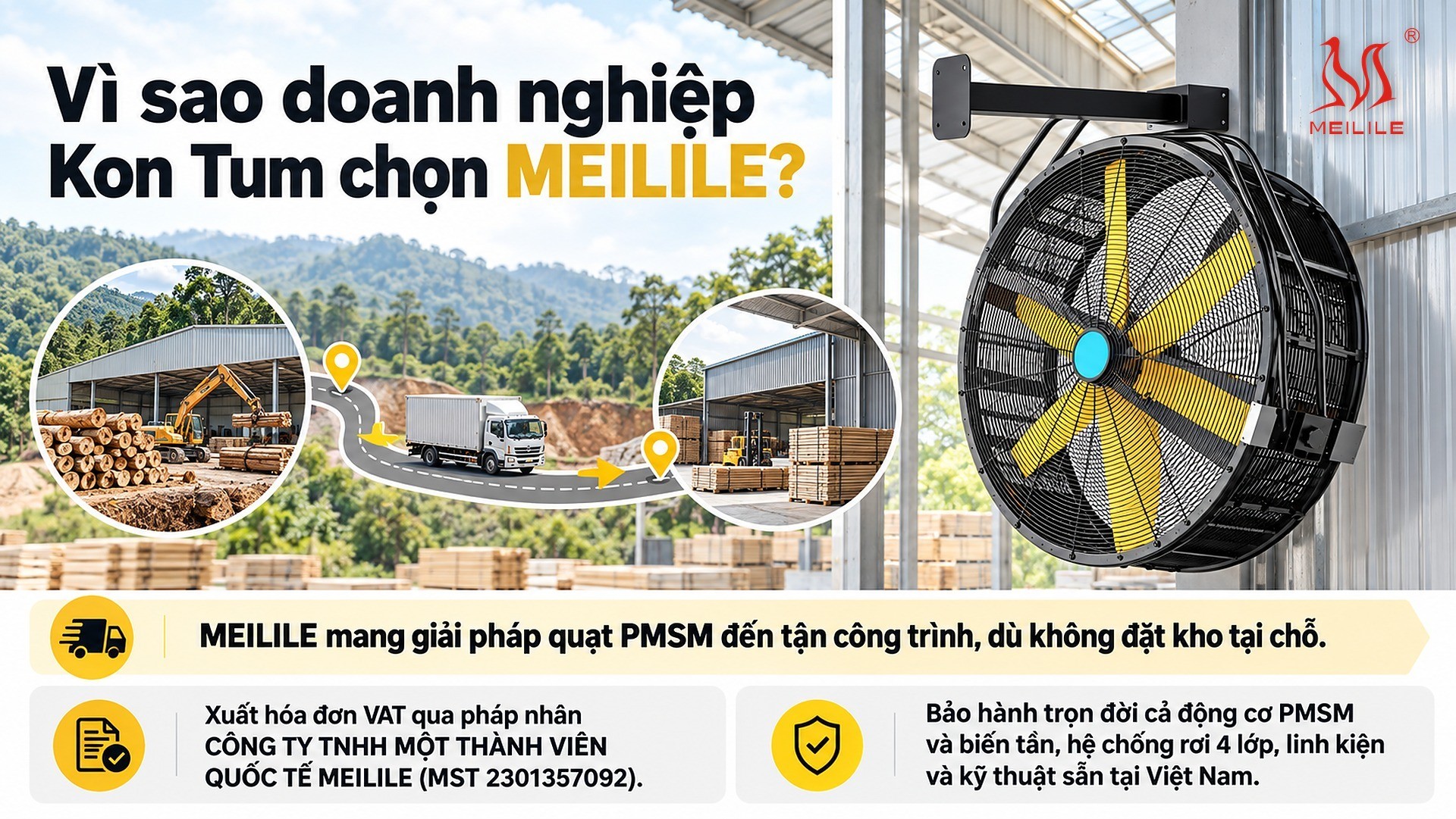 Vì sao doanh nghiệp Kon Tum chọn MEILILE?