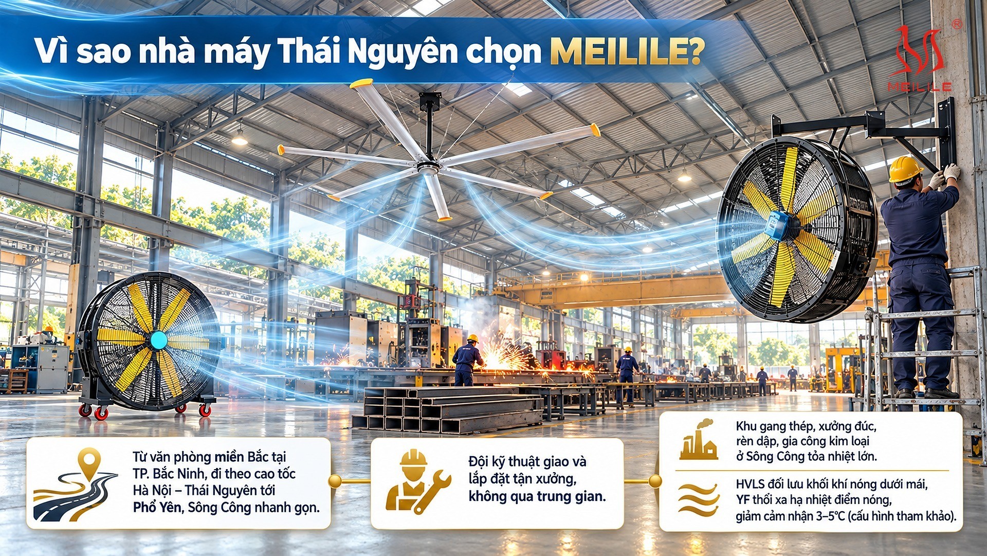 Vì sao nhà máy Thái Nguyên chọn MEILILE?